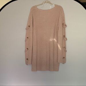City Chic Jumper Eyelet Sweater Size L
